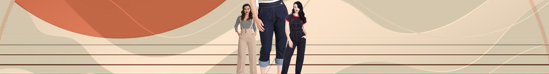 Capris, Shorts, Rockabilly Jeans & Denim Trousers