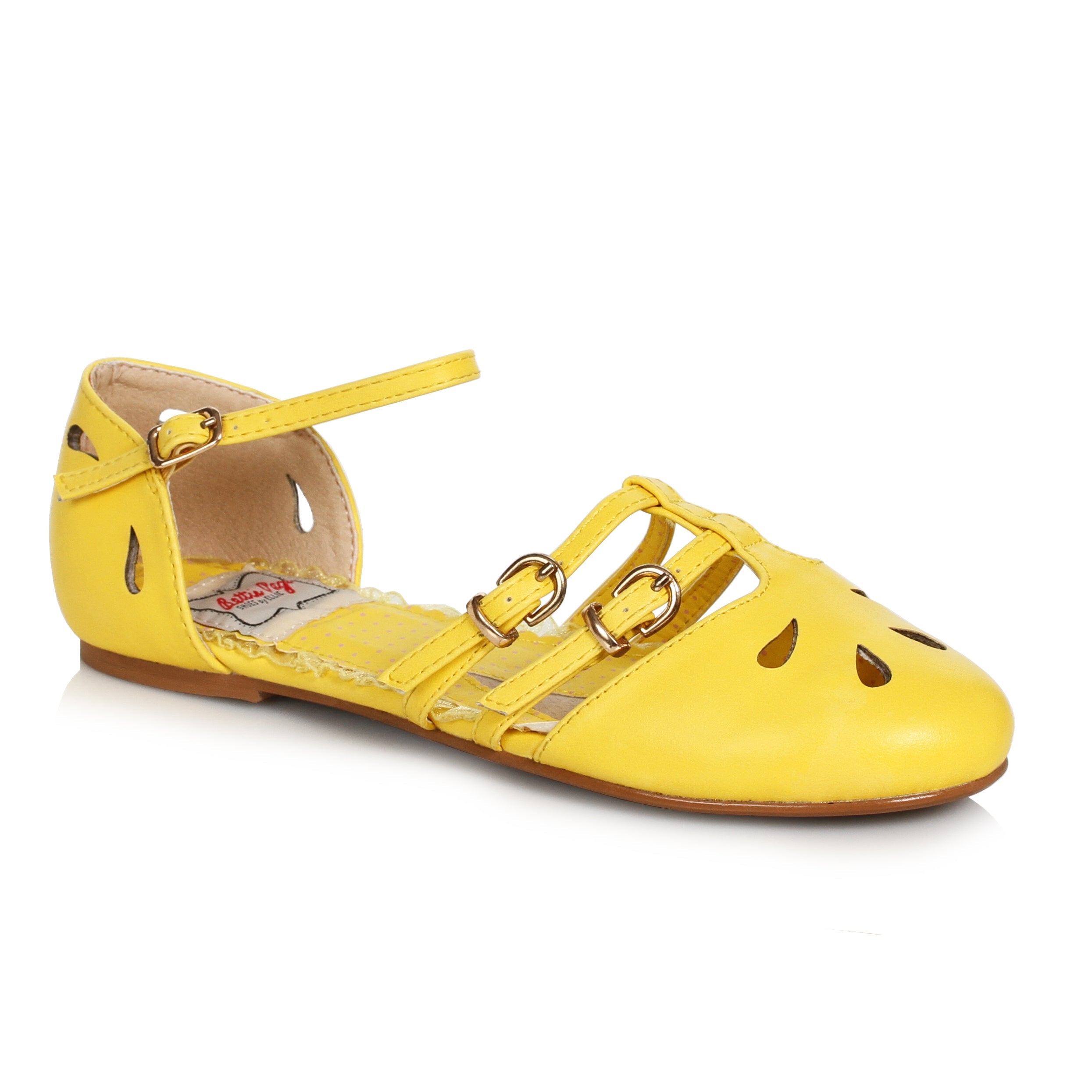 Main Image Bettie Page Shoes Polly Flats - Yellow