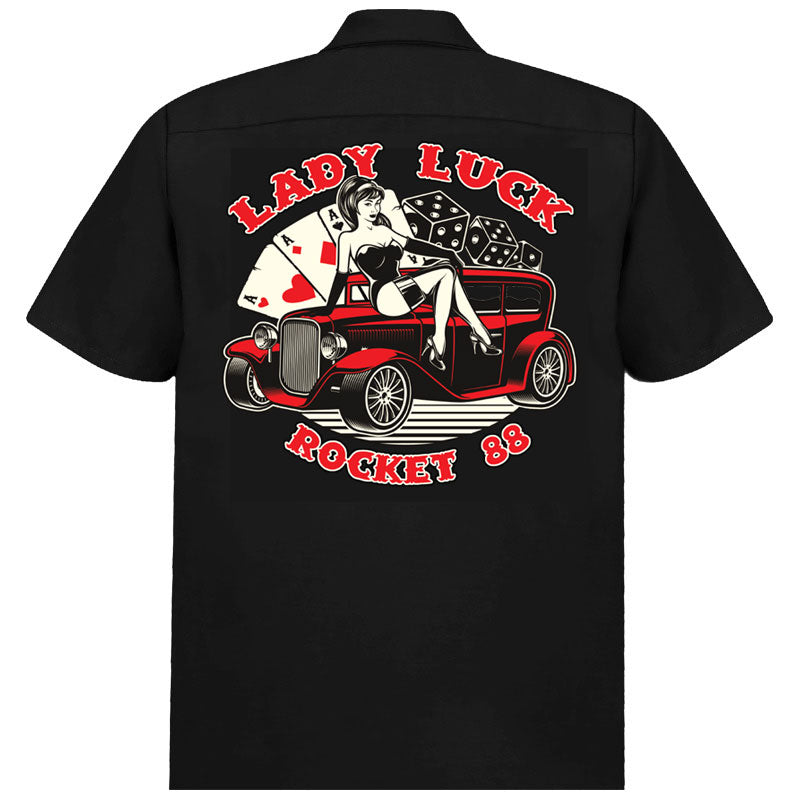 Rocket 88 R88-LAD Lady Luck Mens Workshirts - Nichole Jade Rockabilly Boutique