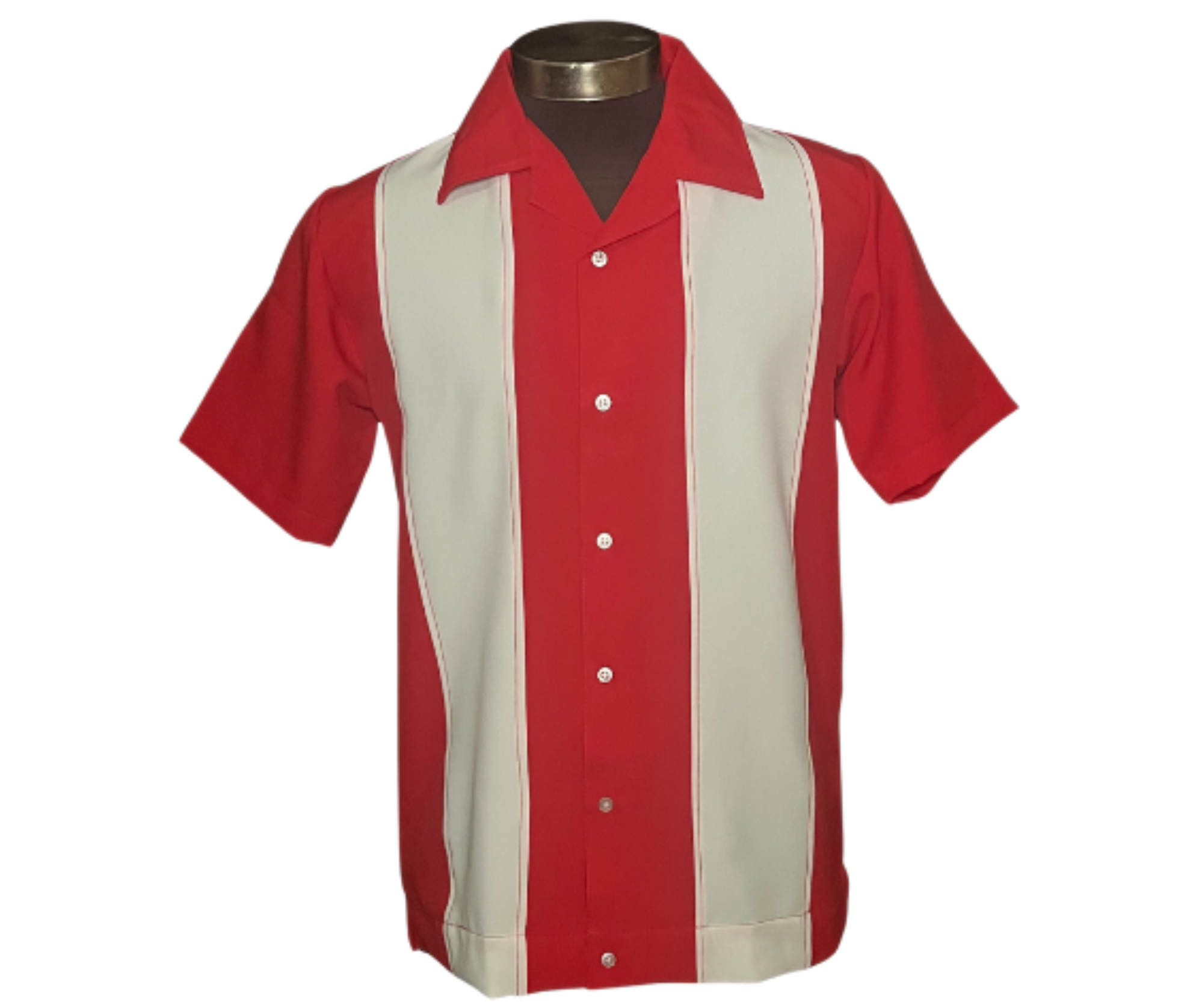 Nifty50's Bodgie Double Panel Men's Retro Bowling Shirts - Nichole Jade Rockabilly Boutique