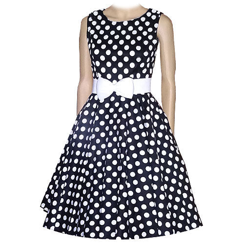 Rocket 88 R88-RL-BWPD Rhiannon Lee Dress - Nichole Jade Rockabilly Boutique