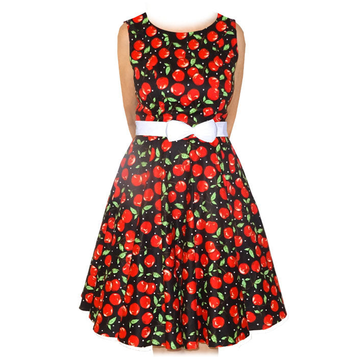 Rocket 88 R88-RL-CHY Rhiannon Lee Cherry Dress - Nichole Jade Rockabilly Boutique