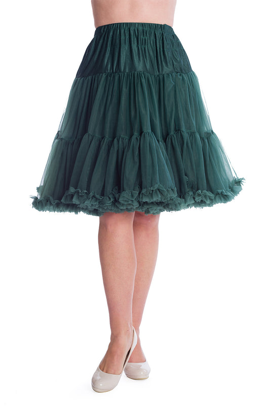 Banned SBN235 Starlite Petticoat Bottle Green 23 Inch