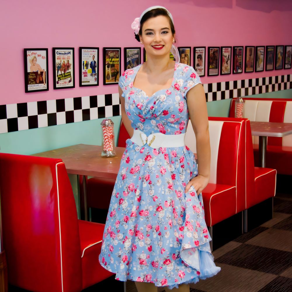 Rocket 88 R88-SHK-BVF Sheridan Kate Dress - Nichole Jade Rockabilly Boutique