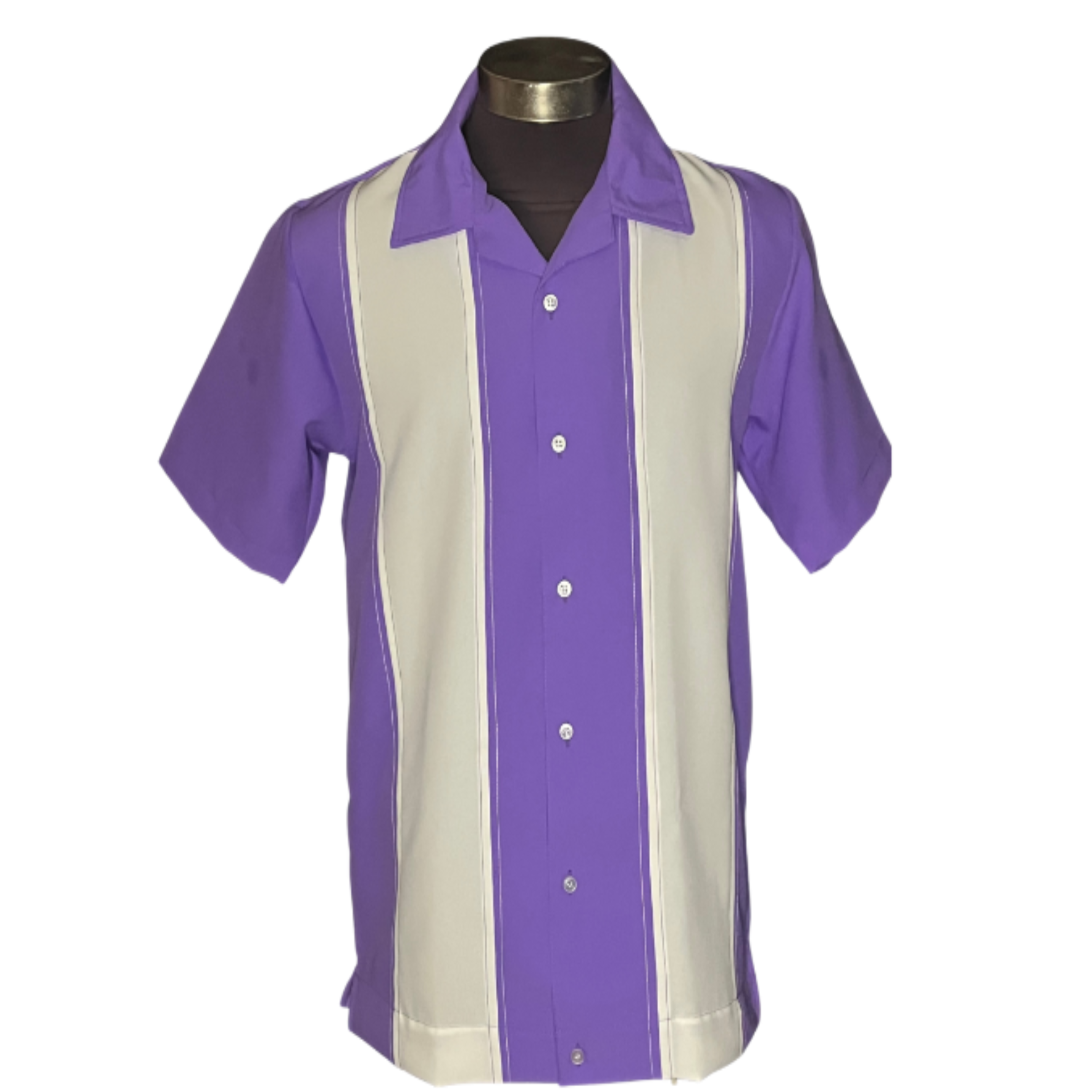 Nifty50's Bodgie Double Panel Men's Retro Bowling Shirts - Nichole Jade Rockabilly Boutique