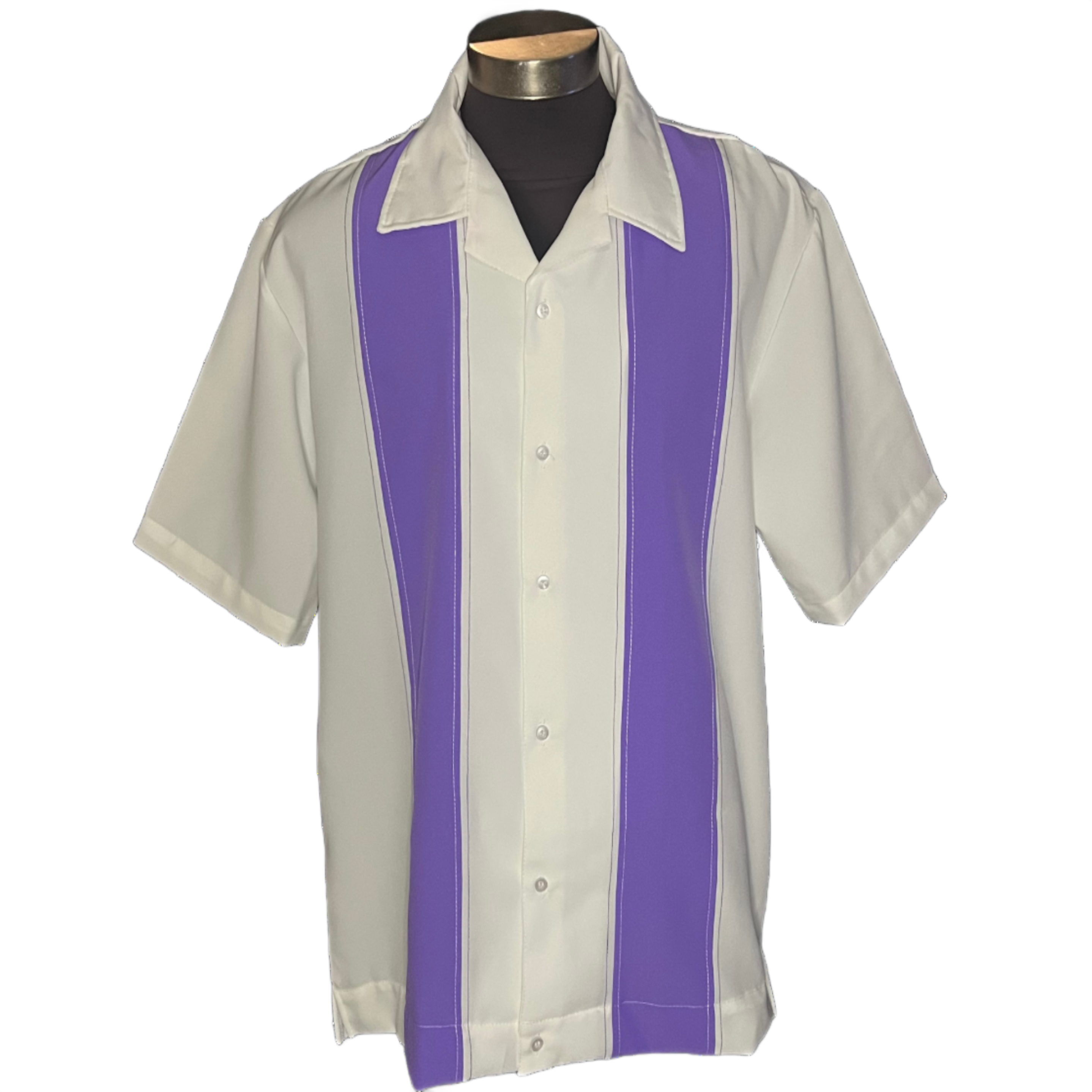 Nifty50's Bodgie Double Panel Men's Retro Bowling Shirts - Nichole Jade Rockabilly Boutique