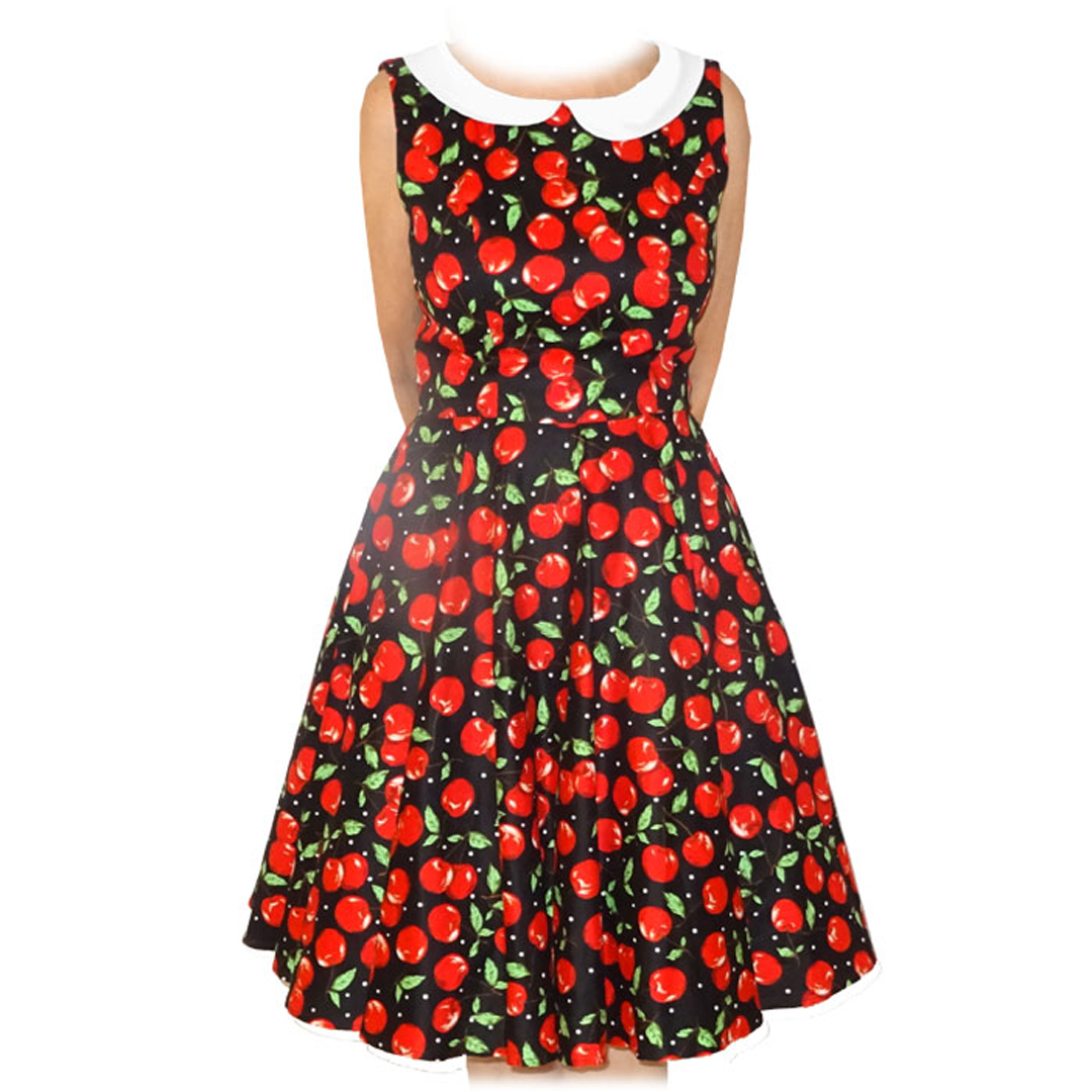 R88-DR-CHY Emily Cherry Dress - Nichole Jade Rockabilly Boutique